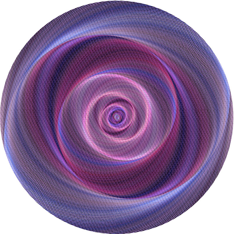 Abstract Indoor Rug, Round 4'