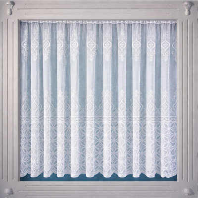 Floral Ruffled Cafe Curtain
