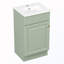 Meuble-lavabo de salle de bain avec lavabo et tablette de porte et tablette réglable-879807600