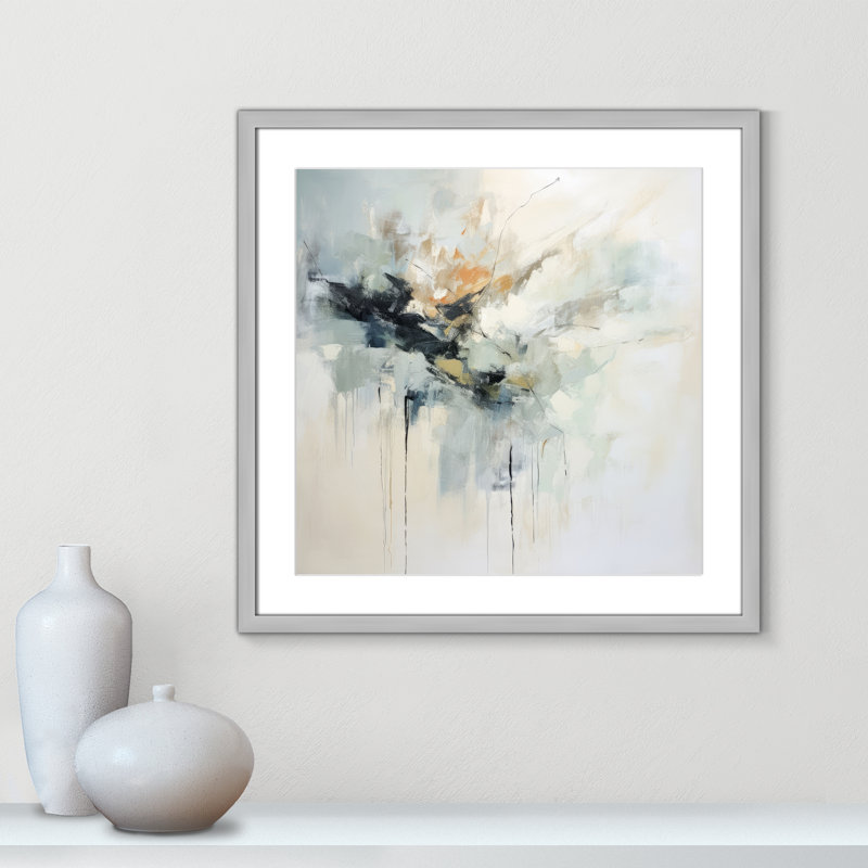«Green Abstraction II» par Irena Orlov, Argent mat, Imprimé mat, 23.5'' W x 23.5'' H