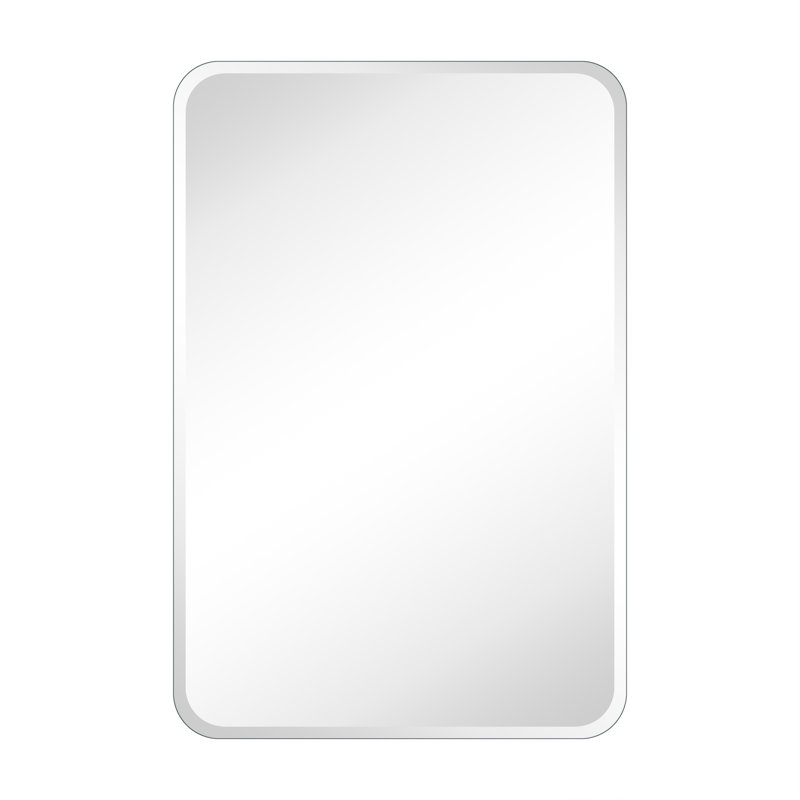 Armoire à pharmacie en verre sans cadre avec tablettes réglables Emra, H 30 po x l 20 po x P 4,72 po