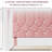 Pink Full Size Velvet Upholstered Platform Bed Frame with Diamond Tufted Headboard, No Box Spring Needed-812015934-805318854