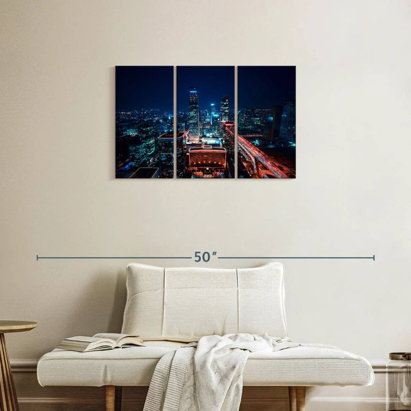 Beijing CBD Night, 20" H x 33" W