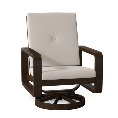Chaise berçante pivotante avec coussins Vale