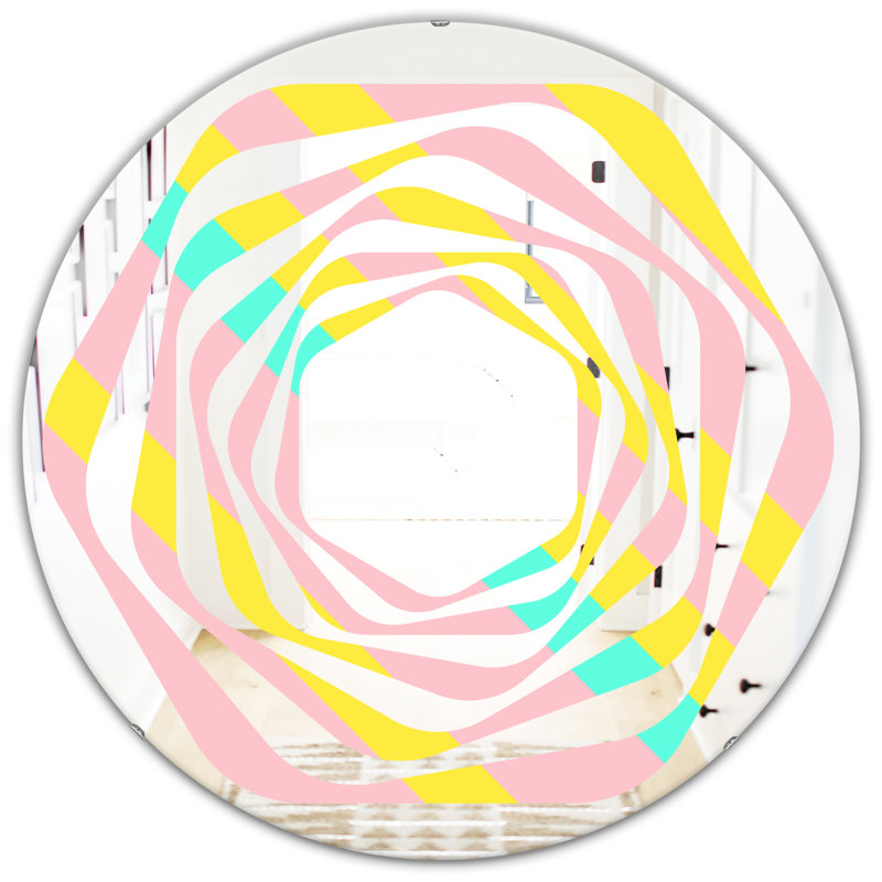 Miroir mural Whirl Memphis, H 31,5 po x l po