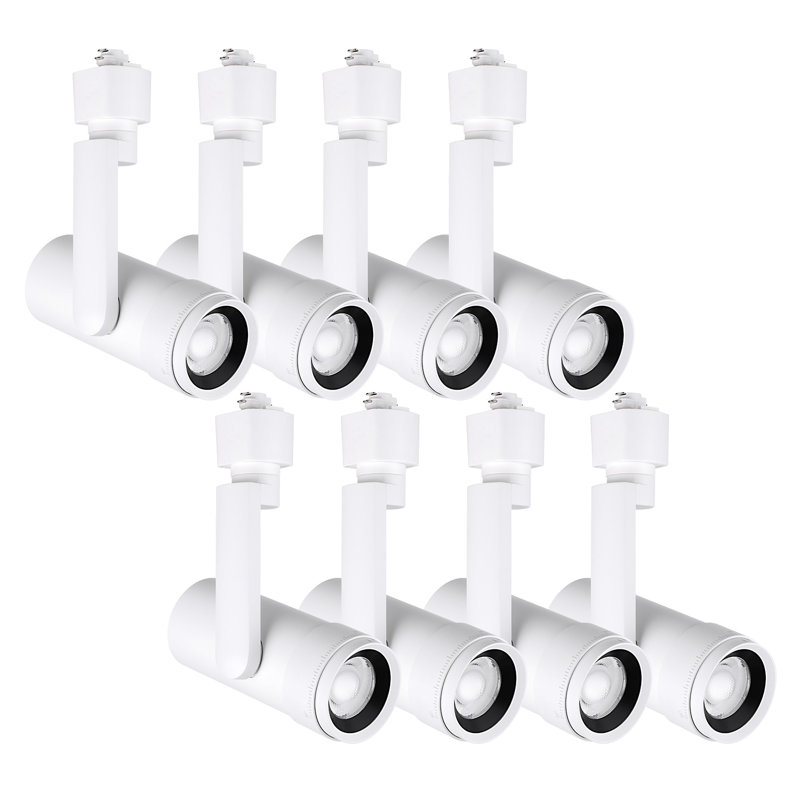 Têtes de lumière à DEL 15W 5Cct 15W, angle de faisceau 24 ° -60 °, rail de type H, blanc mat, Blanc