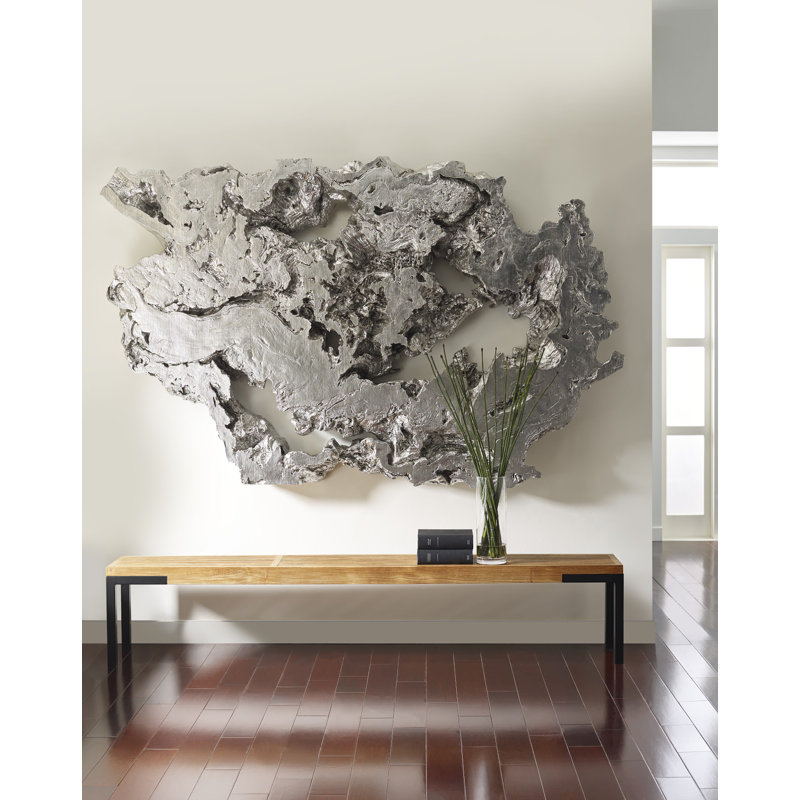 Cast Naturals Burled Root Wall Décor, Silver