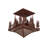 Rustic Lodge Mica Semi Flush Mount