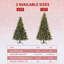 Arbre de Noël artificiel pré-éclairé 6,5 / 7,5 pi, polyéthylène pleine grandeur + PVC, DEL blanc chaud, installation facile à charnière, ignifuge, aiguilles de pin réalistes, base en métal stable-2025115928