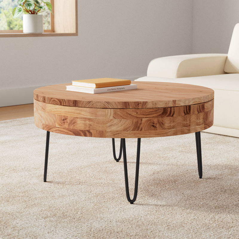 Heaton Solid Wood Coffee Table with Storage