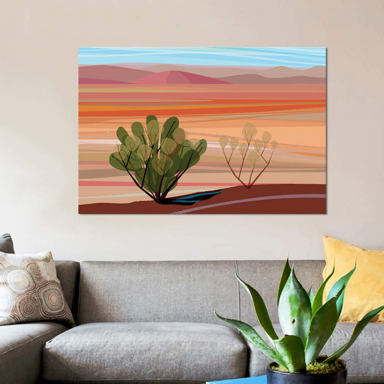 « mojave désert, horizontal », impression sur toile tendue, H 18 po x l 26 po x P 1,5 po