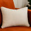 Coussin décoratif en lin ivoire Homey COZY