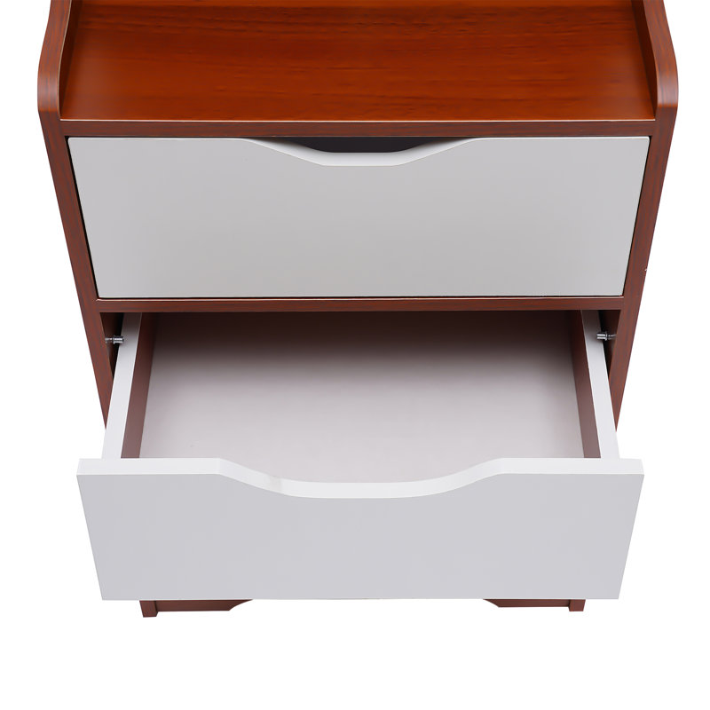 14.57'' W Nightstand, Dark Brown