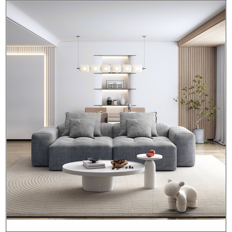Canapé modulaire surdimensionné Modern, Gris