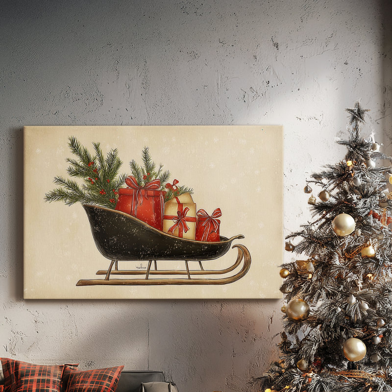 Toile tendue de qualité supérieure Yule at Dawn, H 60 po x l 40 po