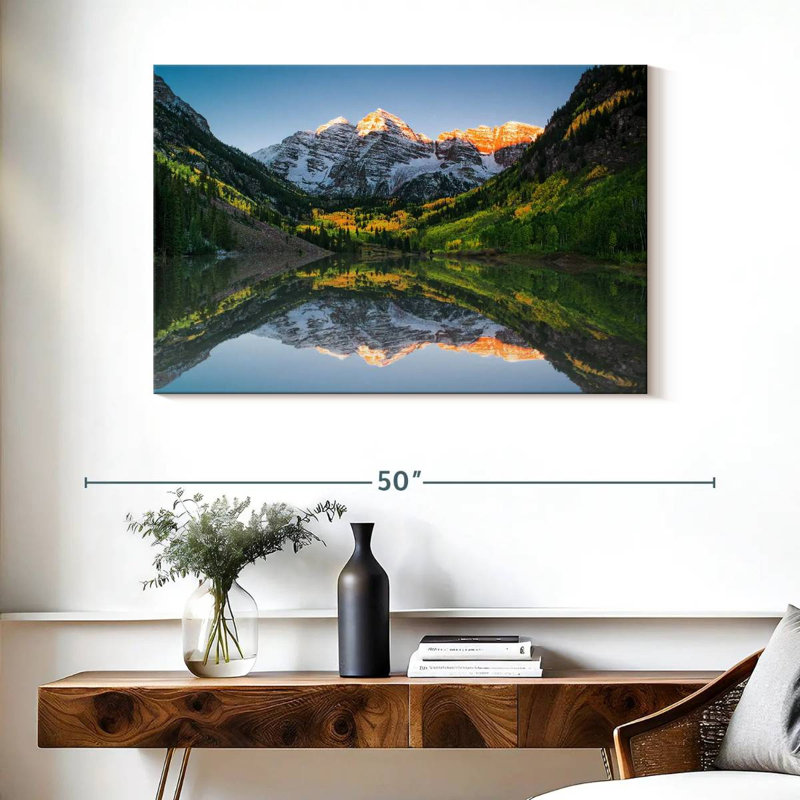Alvord Maroon Bells Lake Sunshine, H 26 po x l 39 po