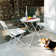 Leen 2 - Person Metal Patio Dining Set with Round Table
