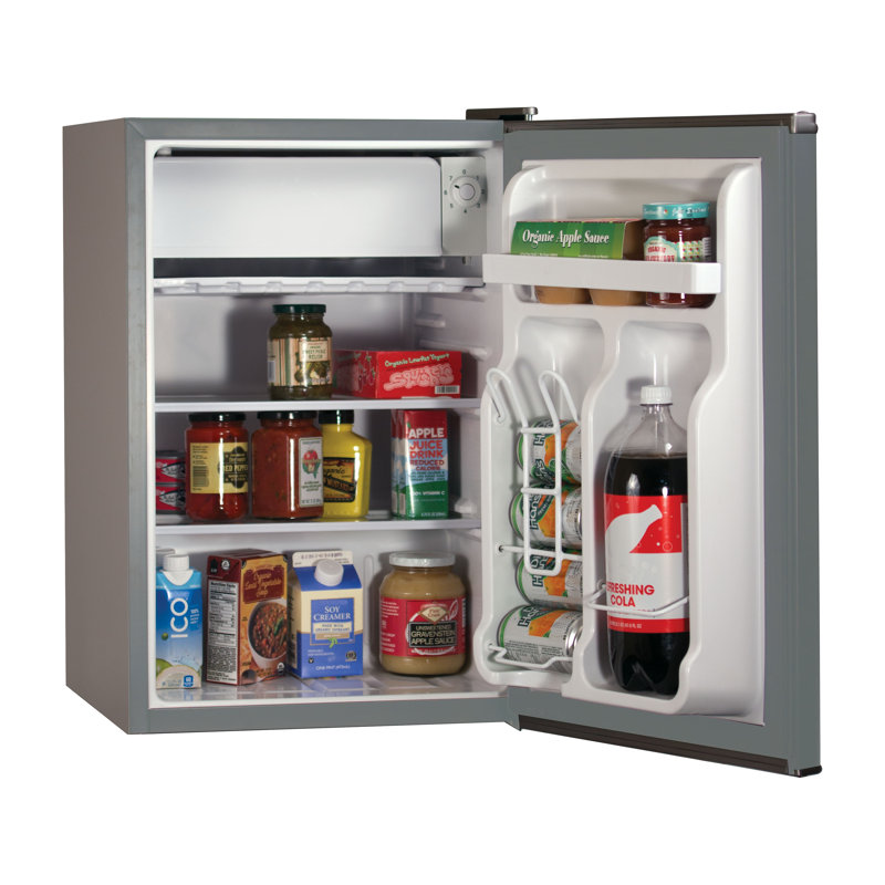 BCRK Series 2.5 cu. ft. Freestanding Mini Fridge with Freezer, Silver