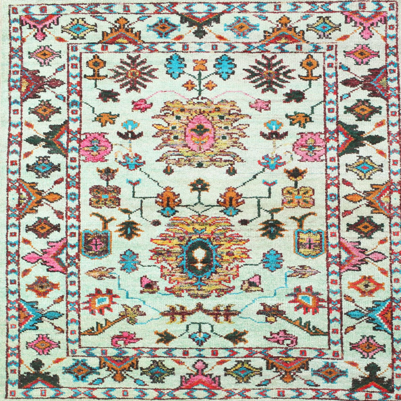 Oriental Indoor Rug, Square 4'