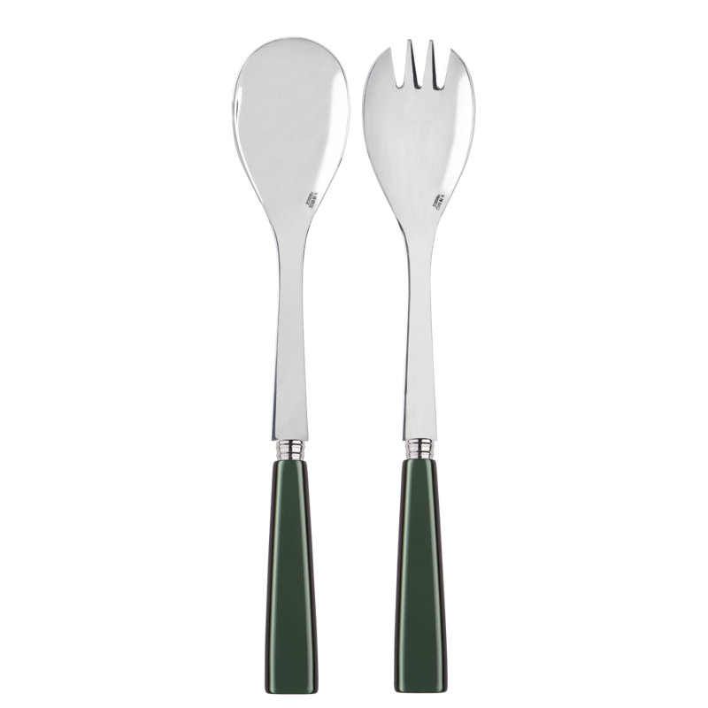 Sabre Paris - Salad Cutlery Set Icône, Dark Green