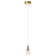 Sienna 5-in Integrated LED Height Adjustable ETL Certified Pendant Light with Globe Shade