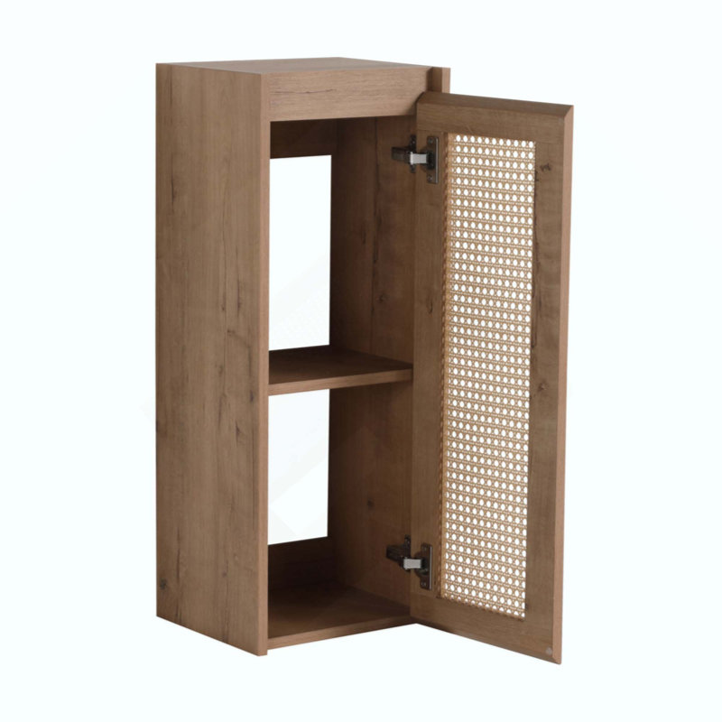 Armoire de salle de bain latérale, portes à fermeture douce, conception à fixation flottante