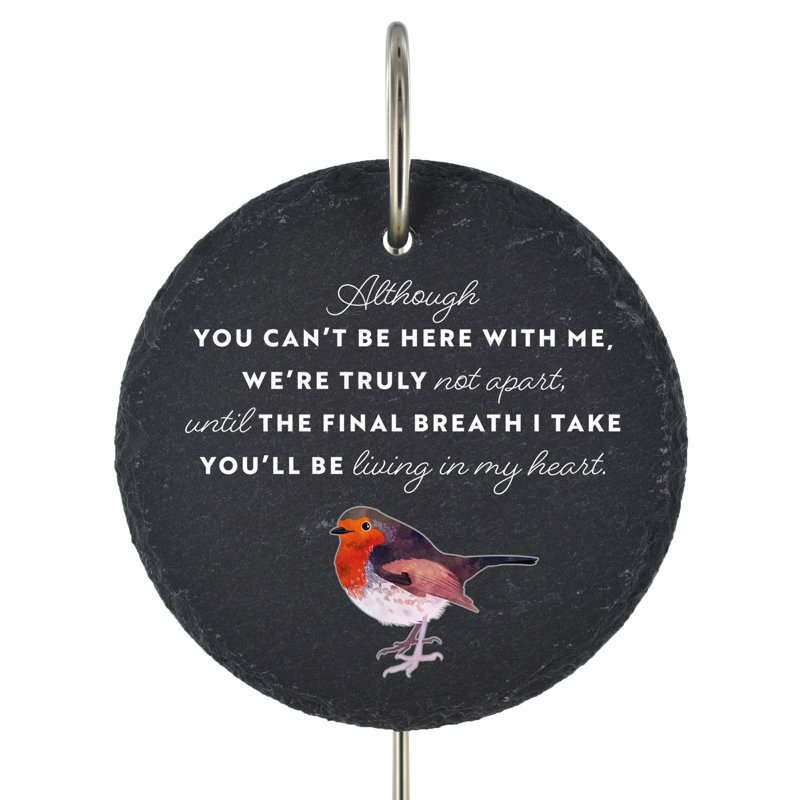Boudicca Slate Circle Robin Grave Marker Memorial Plaque