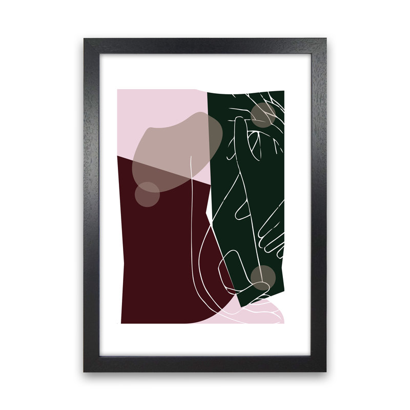 Modern Art I - Print, 84.01cm H x 59.4cm W x 3cm D, Black Framed