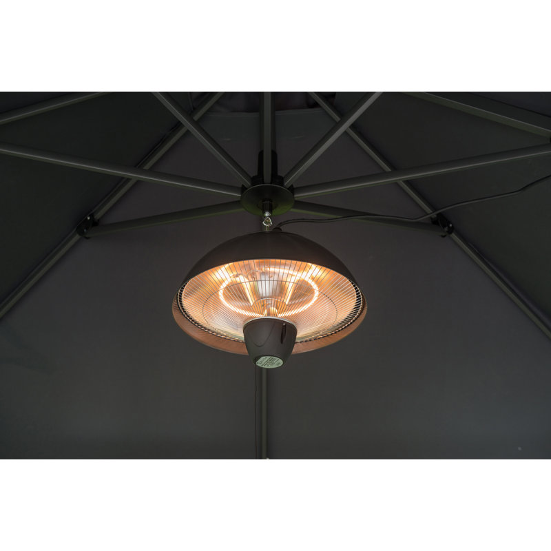 Abert Electric Hanging Patio Heater, G, Royal Grey
