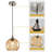 Light Brown Glass Chandelier-1914635869