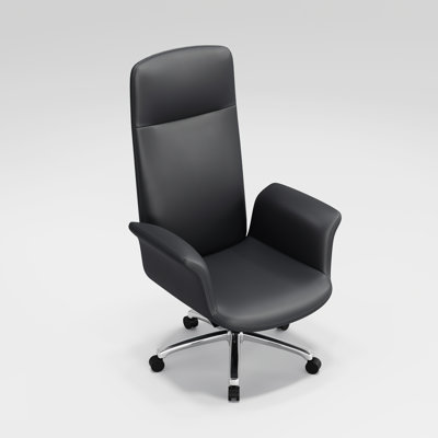 Leather Ergonomic Office Chair Executive Swivel Chair,Supports up to 350 Pounds,Height Adjustable