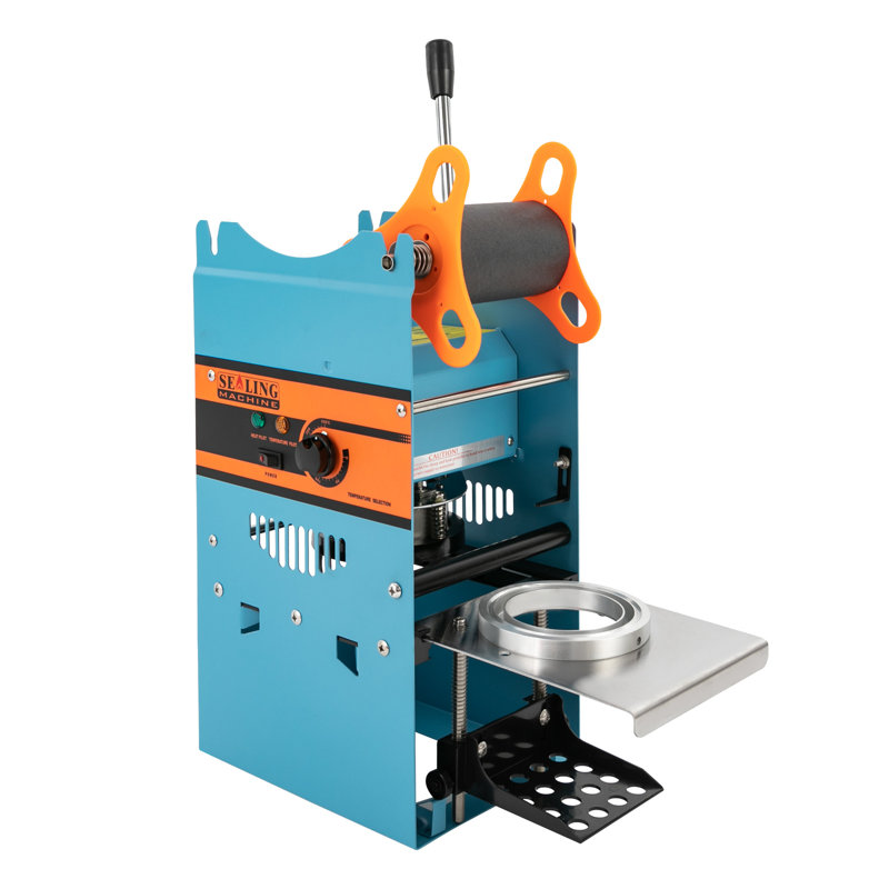 Commercial Milk Tea Sealing Machine, Blue
