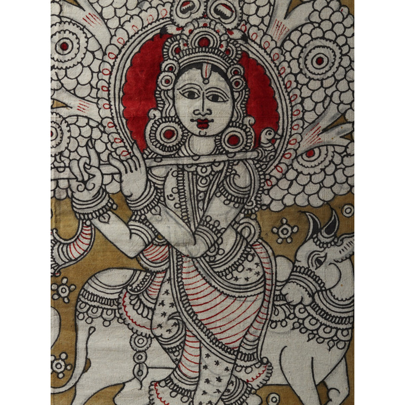 Venugopala Krishna | Kalamkari, peinture sur coton