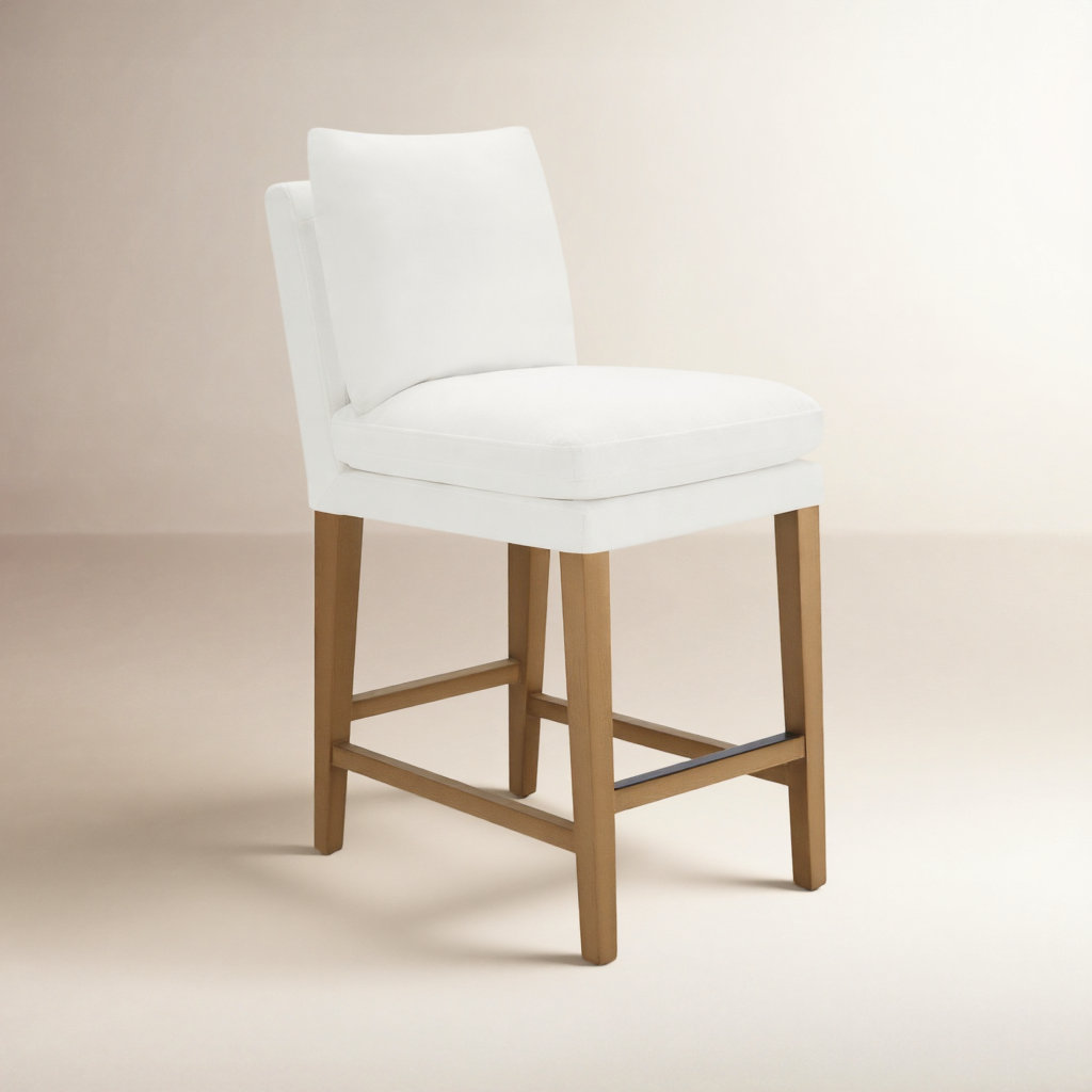 Brinley 26" Bar Stool, Prestige Pearl Tweed