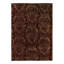 Damask Area Rug in Brown