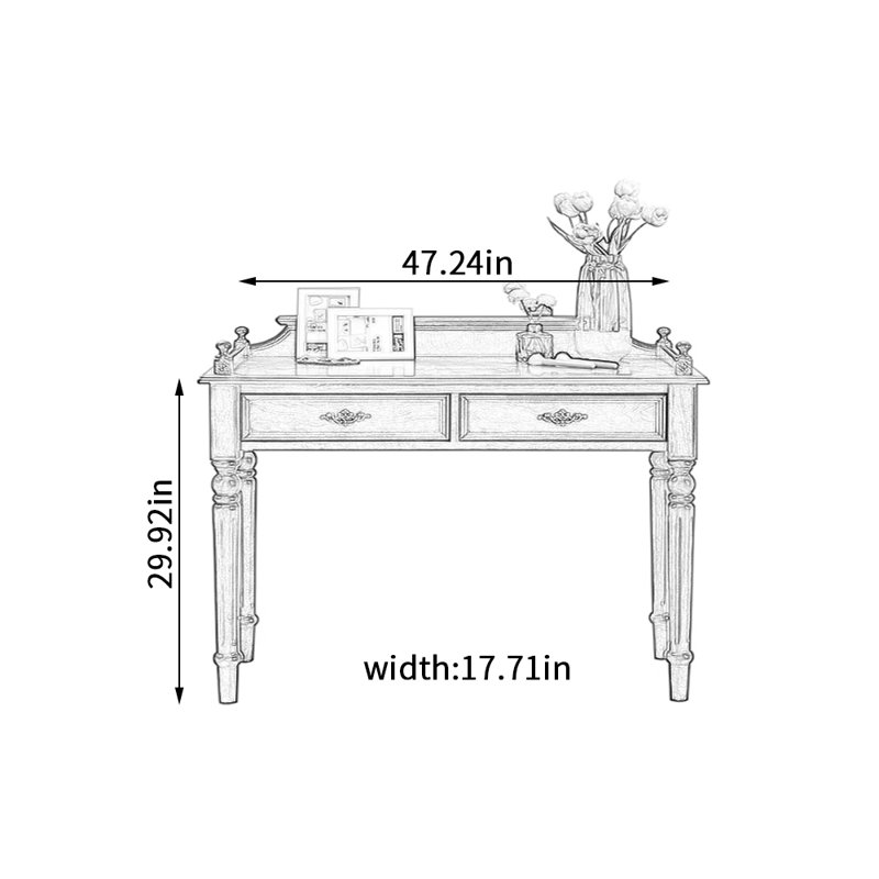 Aristede, H 29,92 po x l 47,24 po x P 17,71 po