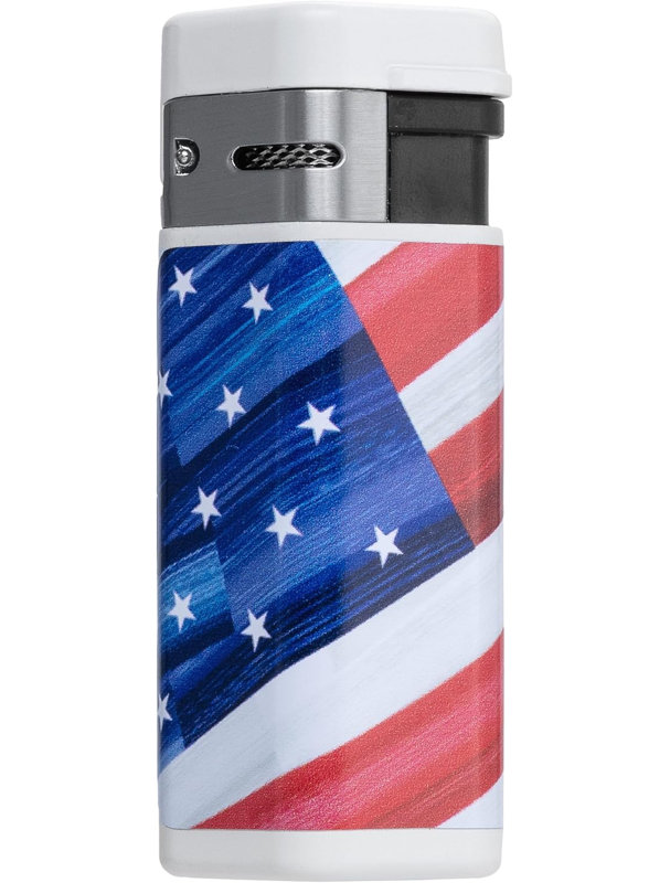 Palió Triple Jet Flame Butane Torch Lighter, USA Flag