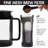 Primula Logan 1.6 qt Black and Clear Cold Brew Coffee Maker