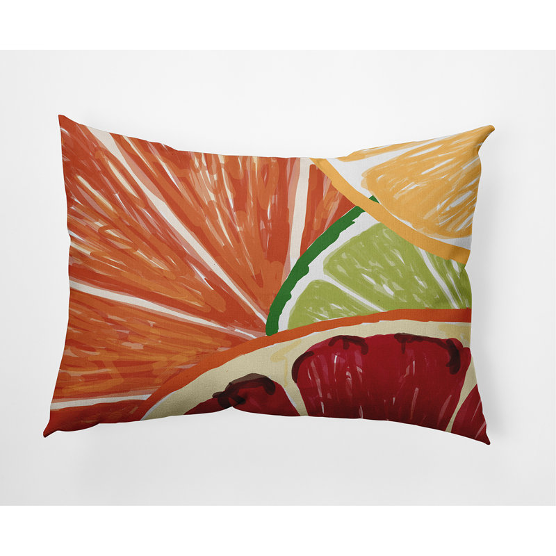Outdoor Reversible Throw Pillow