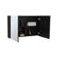 Armoire à pharmacie à double porte et miroir, trois tablettes intérieures-988304410-988304411