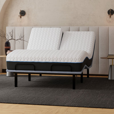 Split Top King Mattress 12 Inch, Cooling Fabric, Copper Memory, Gel Layers For Sleep Comfort Maximization Inch Mattress, Phase - Change, Layers, And Us Assurance