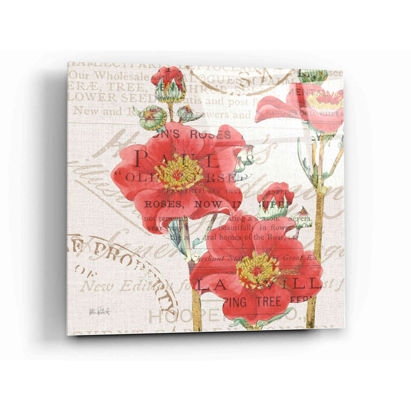 «Bookshelf Botanical V» par Katie pertiet, art mural en verre acrylique, H 12 po x l 12 po x P 0,125 po