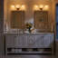 Éclairage pour meuble-lavabo Triple Globe Wave-641259816