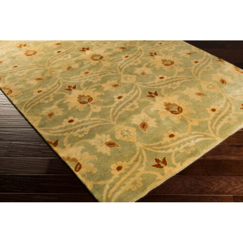 Ainsley Wool Ikat Area Rug in Beige, Rectangle 5'6" x 8'6"