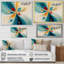 Géométrie de l'esprit en turquoise rétro - impression-2134903758-2134903802