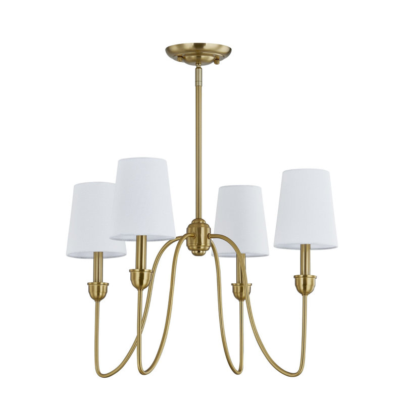 Lustre 4 lumières Portia, doré