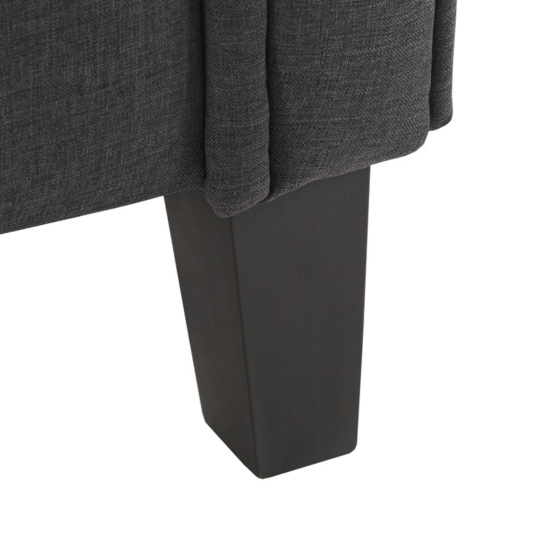 Fauteuil de 33 po de largeur Zaileigh, Lin gris foncé chiné