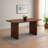 Wood Dining Table with Double Pedestal Base-33071302