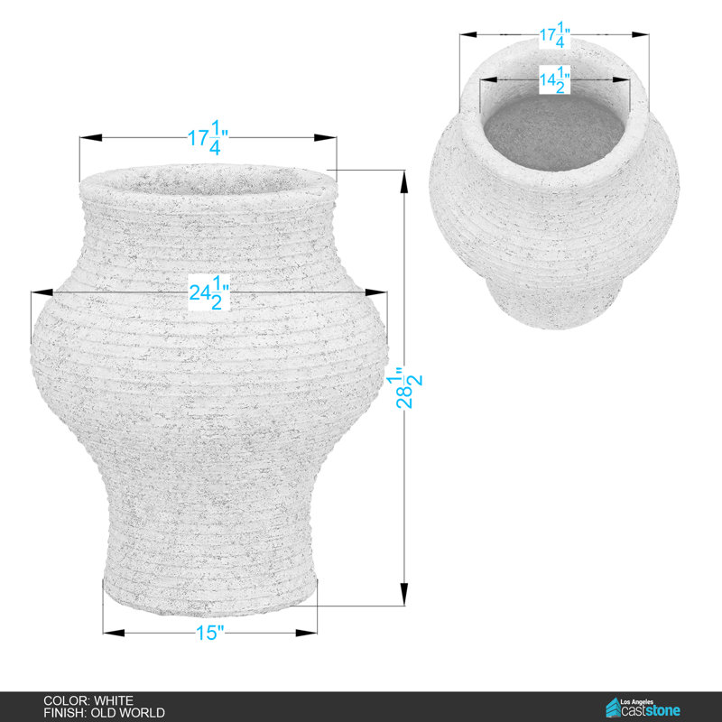 Asta Planter, White Old World