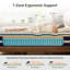 Matelas à ressorts hybride 12 po - Ressorts ensachés individuellement avec des couches de mousse confortables, respirantes et de soutien pour un sommeil réparateur-130199440